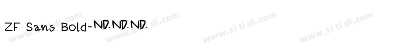 ZF Sans Bold字体转换